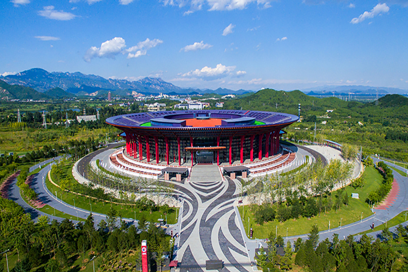 北京雁栖湖国际会展中心应用虹吸排水系统，雨水收集系统